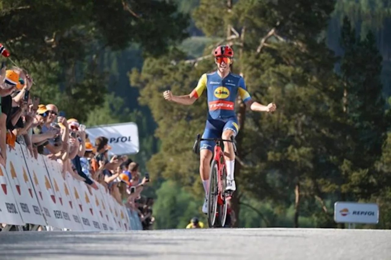 Thibau Nys wint openingsetappe Ronde van Noorwegen, Wout van Aert haakt pas in finale af