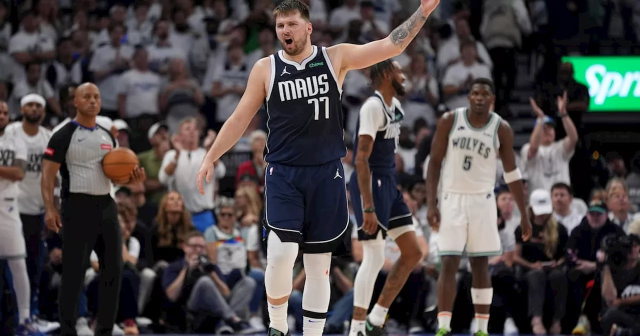 Doncic conduce a Mavericks a triunfo 108-105 sobre Wolves en la final del Oeste