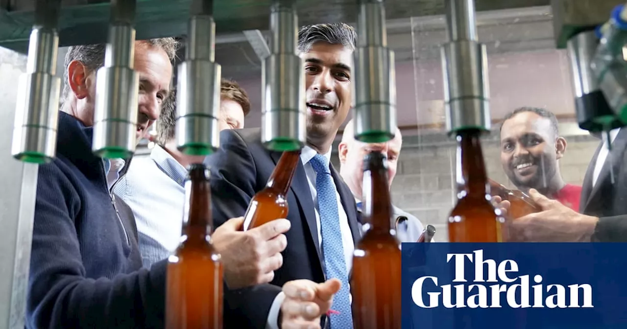 Gaffe at brewery marks the end of Rishi Sunak’s first day of campaigning