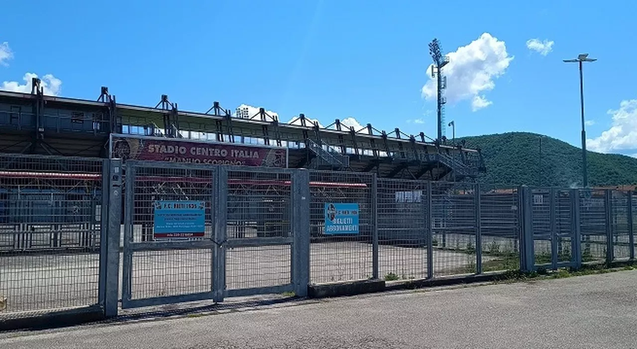 Stadio Scopigno, pubblicato il bando per la gestione con Ciccaglioni e antistadio: base gara 200mila euro per