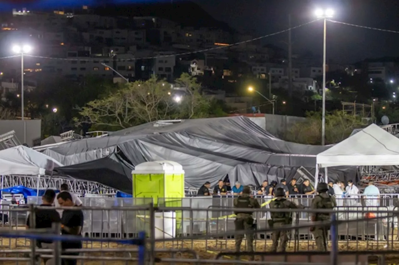 Nove morti nel crollo di un tendone sul palco durante un comizio in Messico