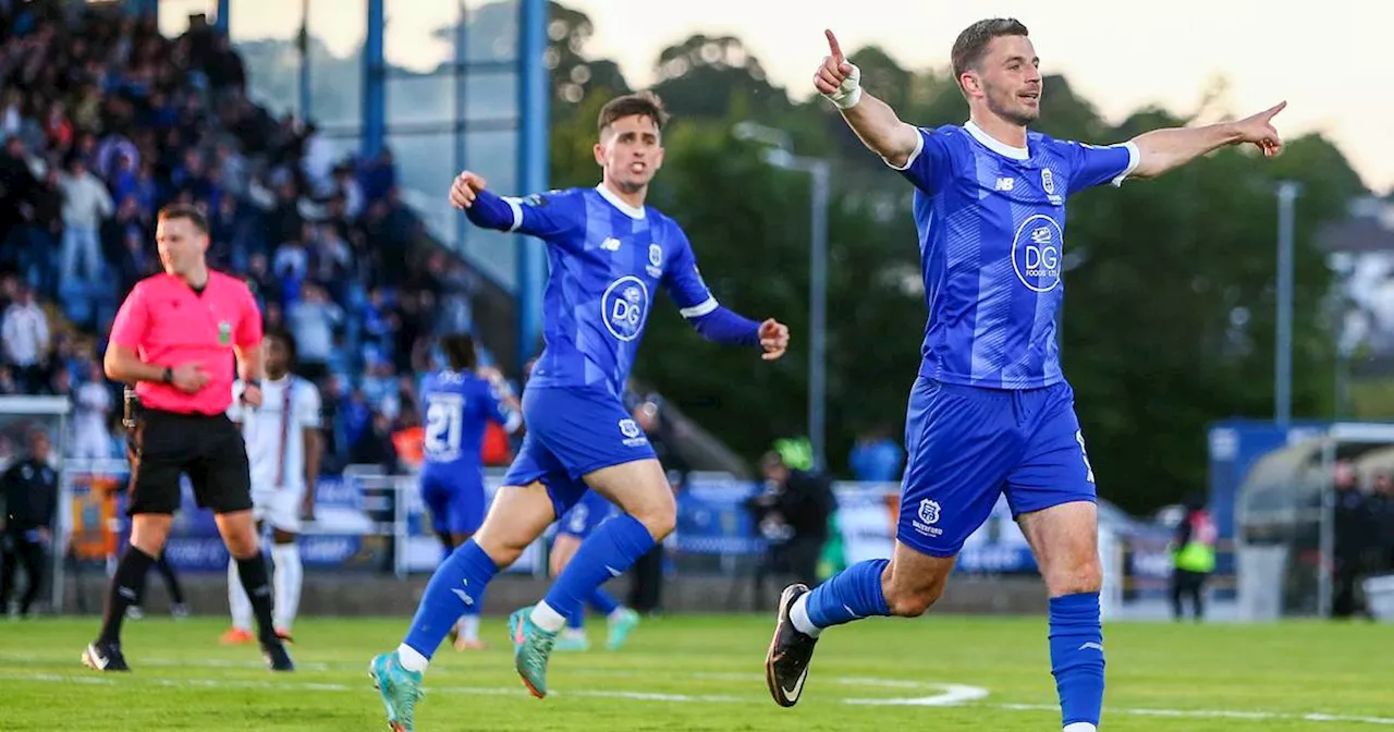 Padraig Amond’s hat-trick secures victory for Waterford over Drogheda