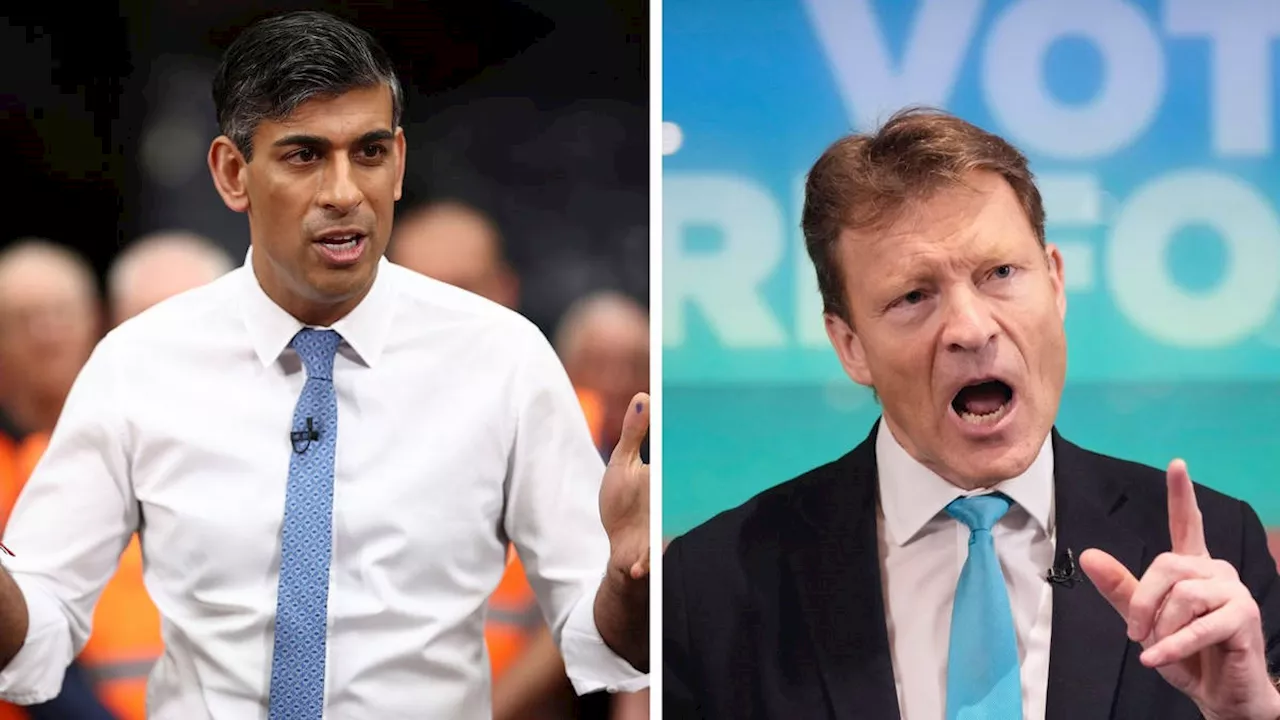 Rishi Sunak says he ‘can rule out’ coalition with Reform UK at General Election