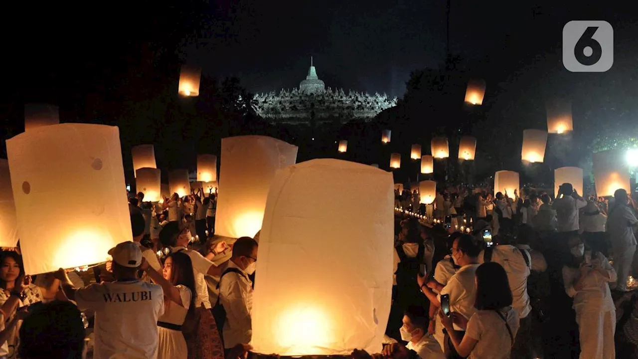 Cara Penukaran Tiket dan Menerbangkan Lampion Peringatan Waisak di Candi Borobudur 23 Mei 2024