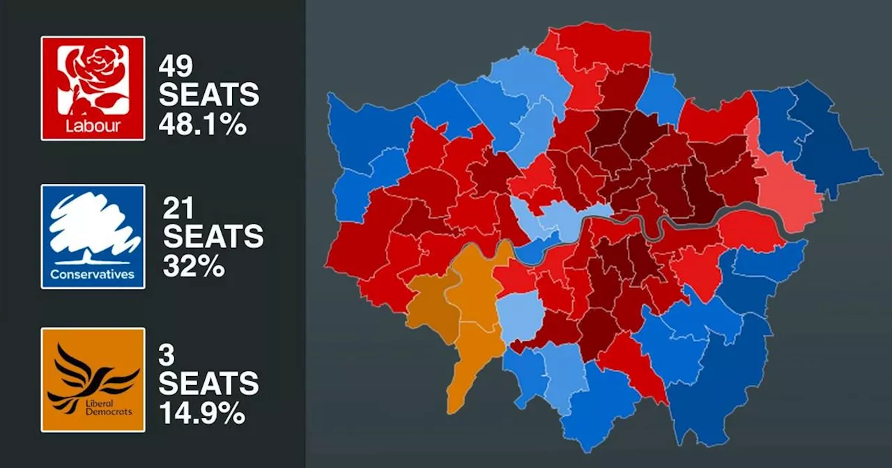 Map reveals how London voted in the last general election