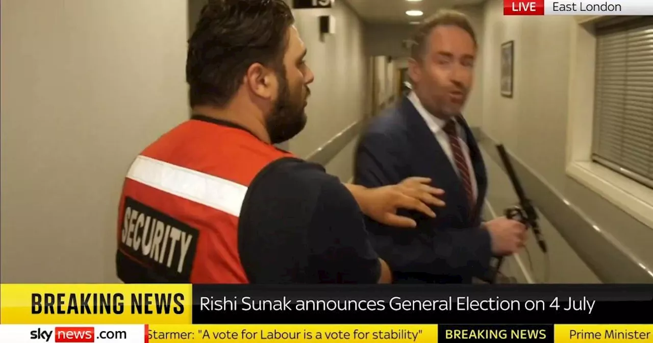 Rishi Sunak kicks off Tory campaign by 'forcibly removing' journalist