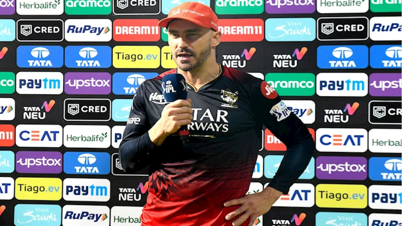 Faf du Plessis: 'आज रात हम...', RCB का ट्रॉफी का टूटा सपना, हार के बाद निराश फाफ डु प्लेसिस ने कह दी ये बात