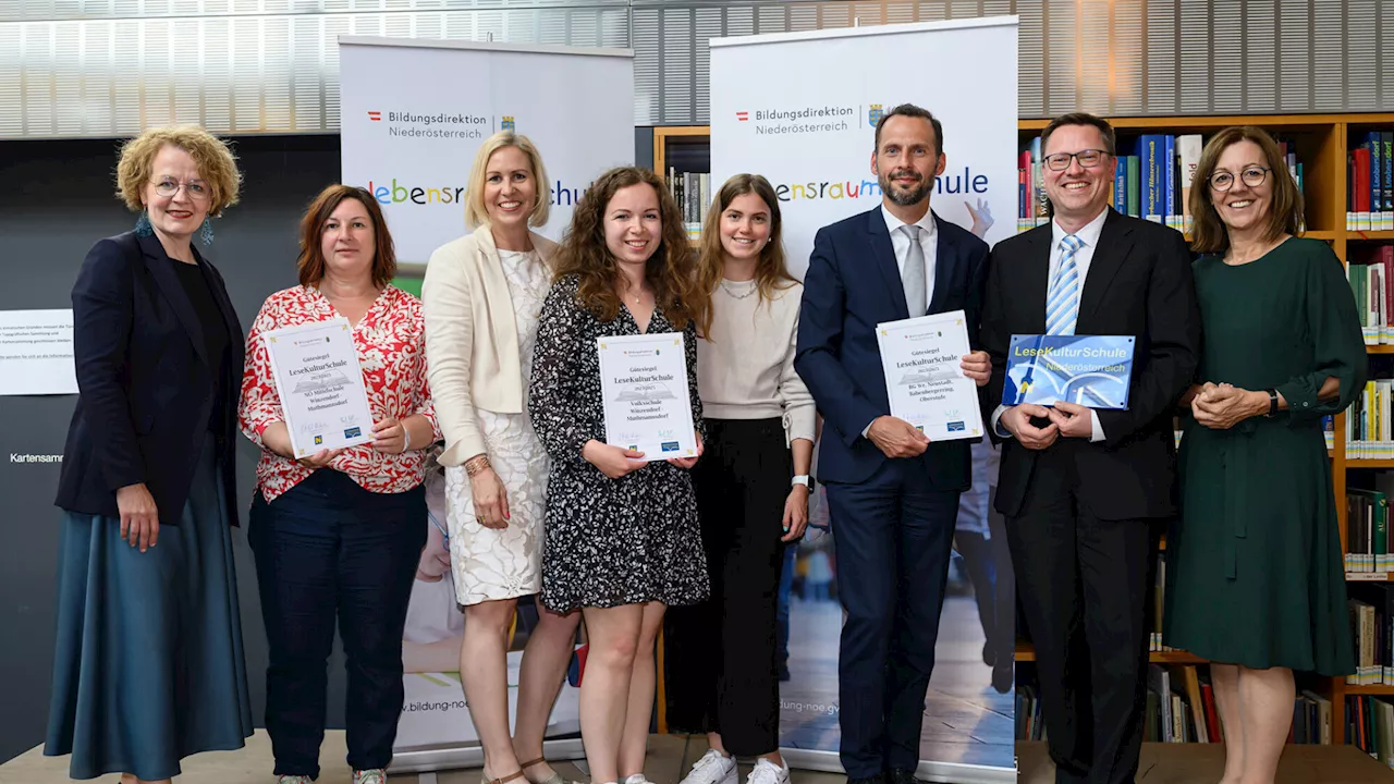 Bezirk Wr. Neustadt: Vier Schulen sind „LeseKulturSchulen“