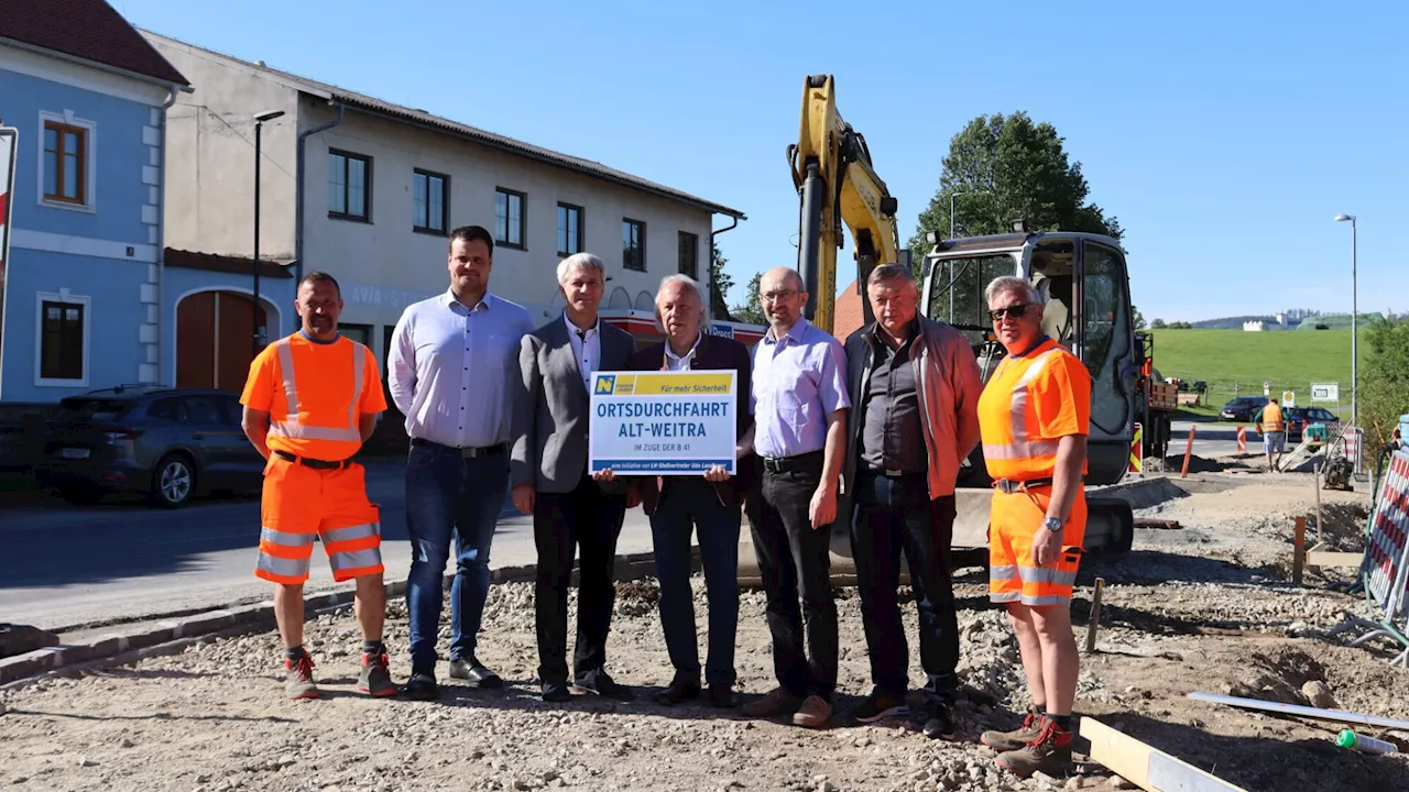 Sanierung mit Radweg: Großbaustelle in Altweitra dauert bis Juli