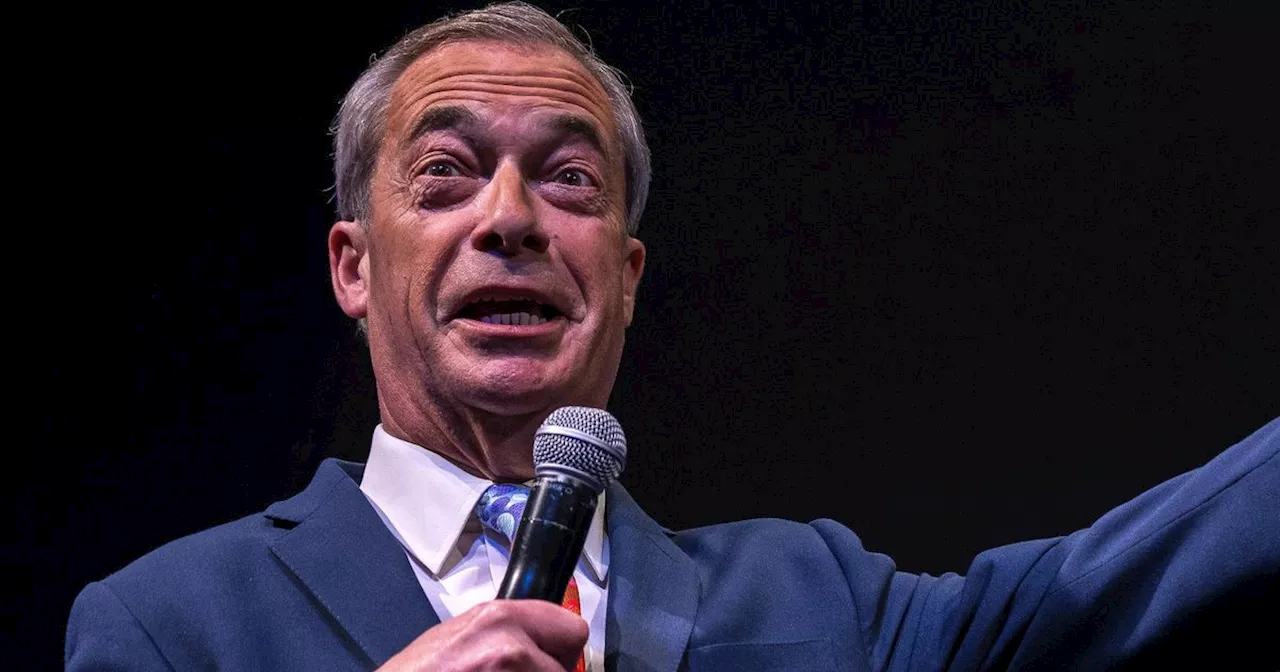 Nigel Farage says he will not stand for Reform at General Election