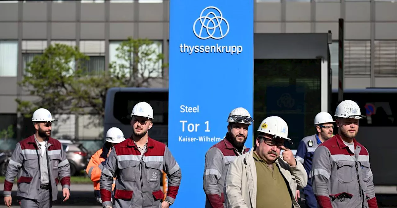 Protest in Essen​: Minister Laumann will erneut zu Thyssenkrupp-Beschäftigten sprechen​