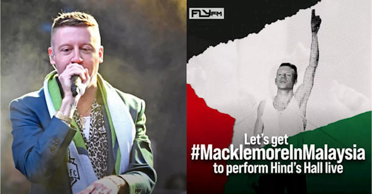 Malaysians Want Macklemore In KL After Pro-Palestine Song Release. Here's How You Can Help