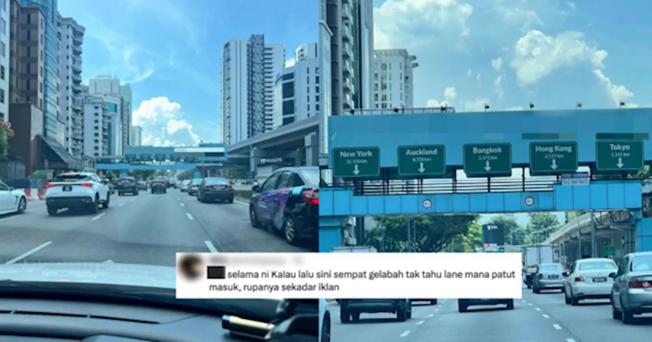 Ramai Boleh Relate Bila Tengok Papan Iklan Ini Di Jalan Raya- 'Confuse Nak Exit Mana'