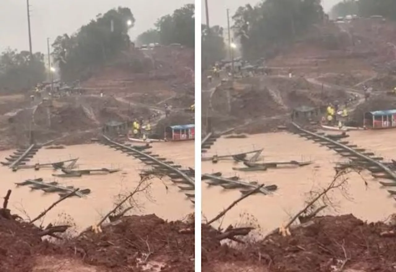 Passarela construída pelo Exército para ligar Lajeado e Arroio do Meio é destruída pelas chuvas