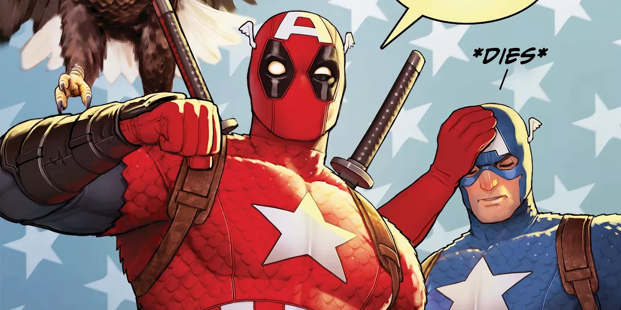 “Captain Deadpool”: Wade Wilson Becomes the New Captain American In Hilariously Patriotic Cover Art