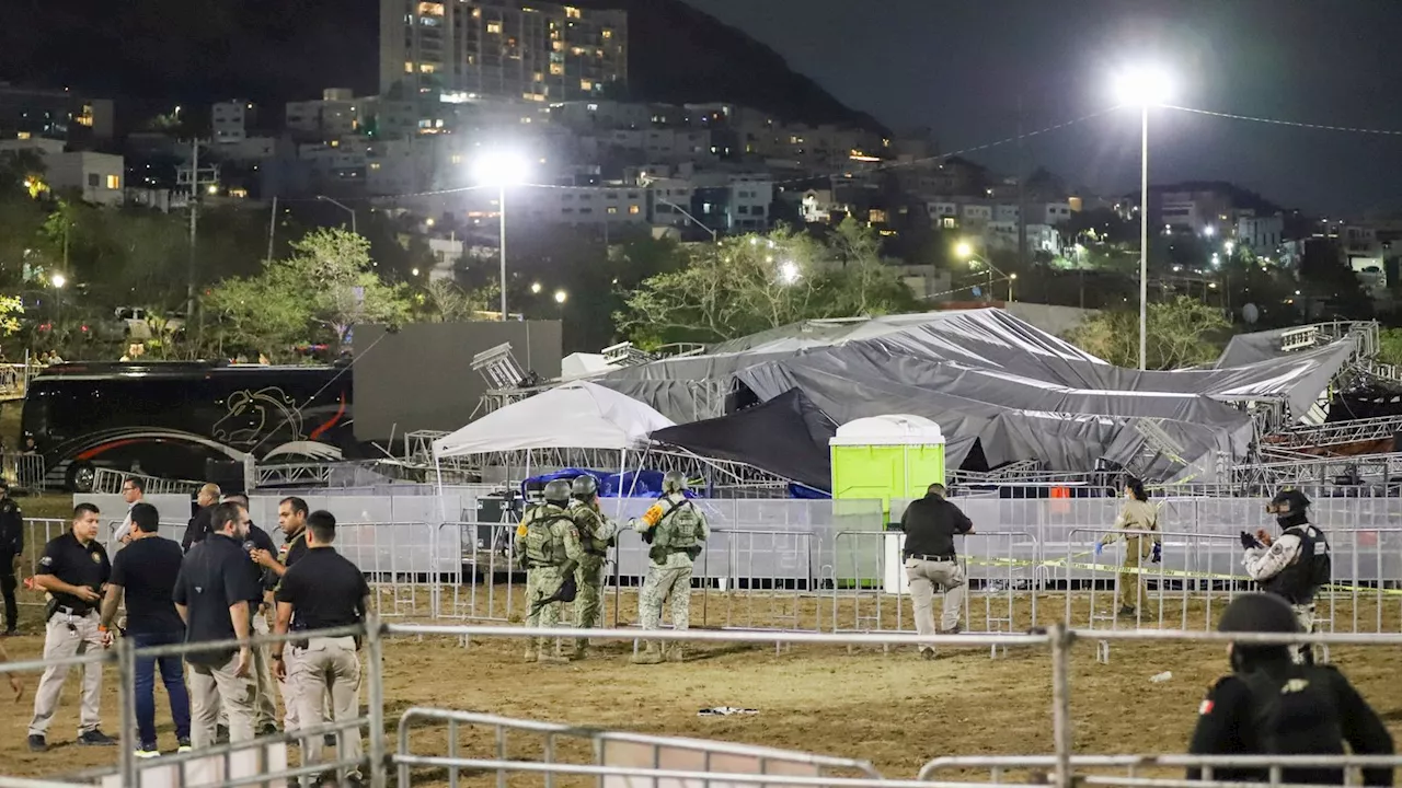  including a child - and 50 injured after stage collapses at presidential campaign rally