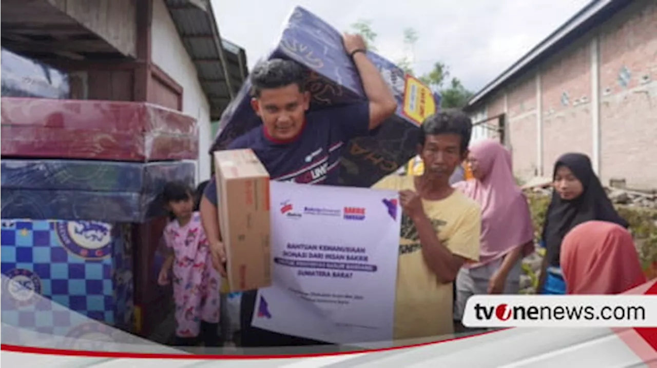 Bakrie Amanah Beri Bantuan Logistik Kepada Penyintas Banjir Bandang di Tanah Datar Sumbar