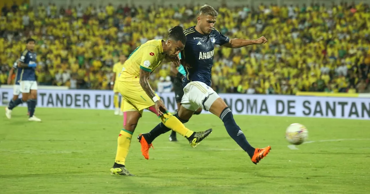 Atlético Bucaramanga dejó escapar la victoria y empató contra Millonarios