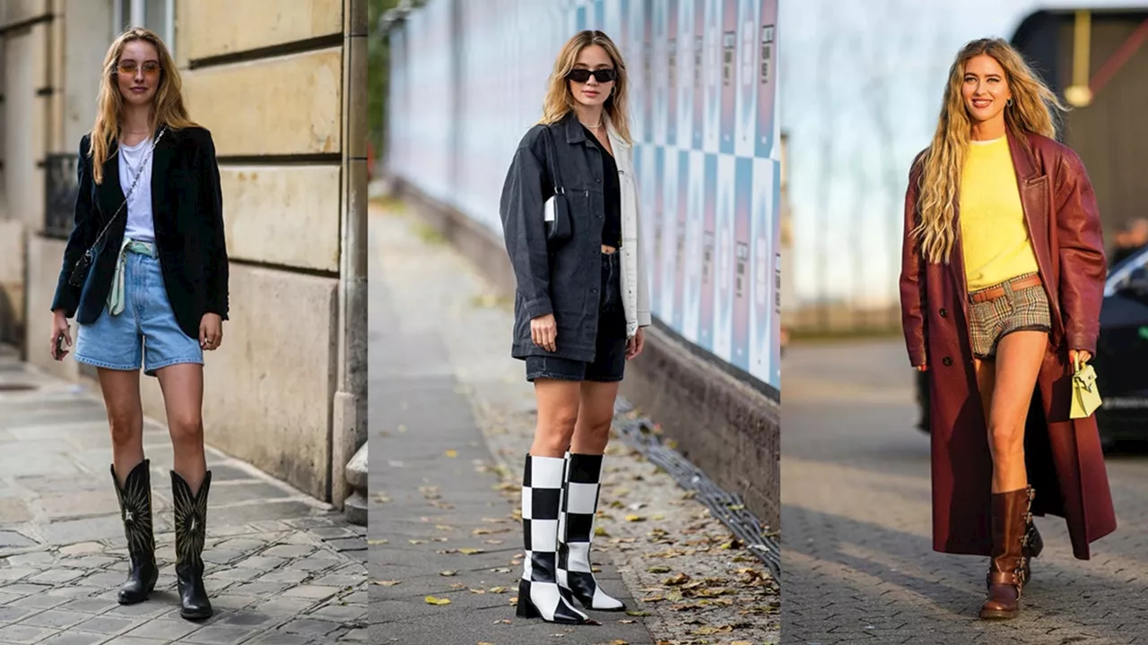 Errores de estilo al llevar shorts con botas Primavera-Verano 2024