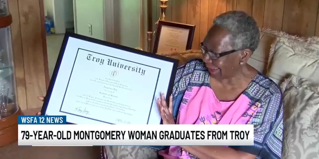 79-year-old graduates with a bachelors degree, her message to the senior community