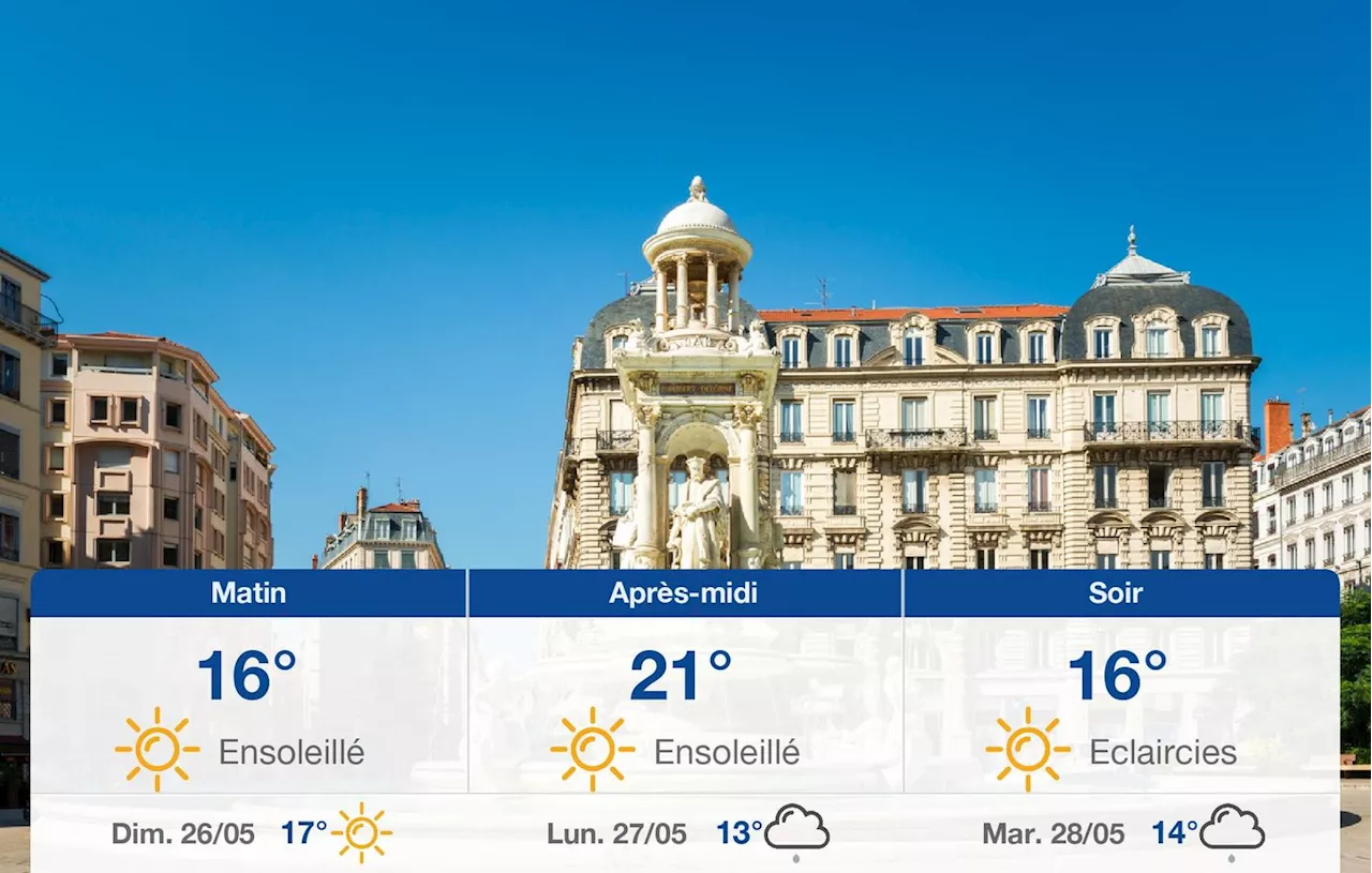 Météo Lyon: prévisions du samedi 25 mai 2024