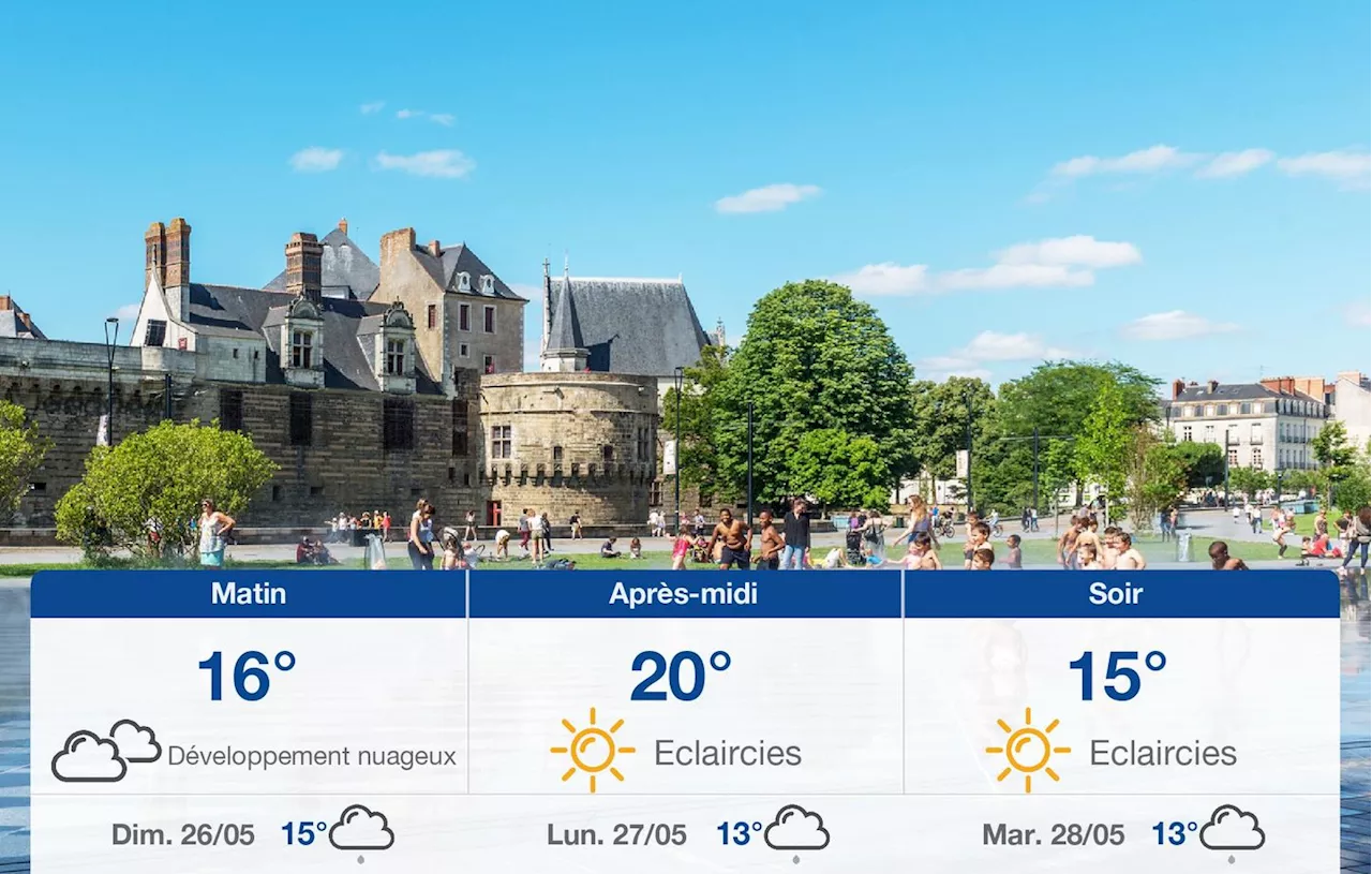 Météo Nantes: prévisions du samedi 25 mai 2024