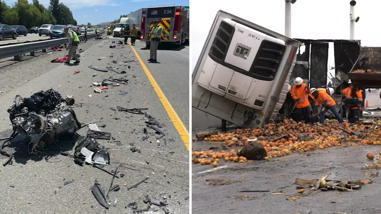 Bay Bridge big rig fire, SJ fatal accident snarls traffic as Memorial Day travel gets underway