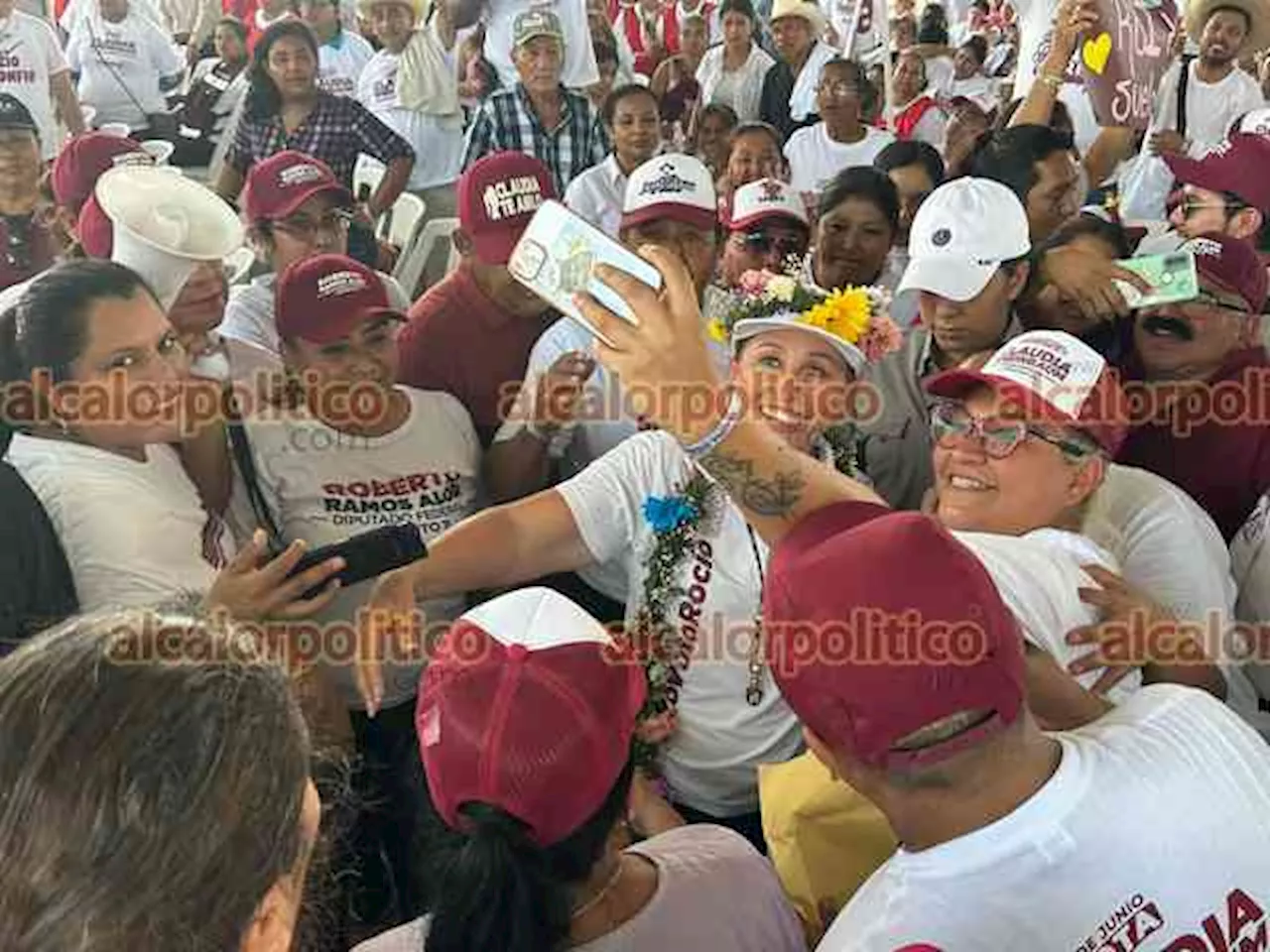 El sur de Veracruz es tierra de izquierda, presume Nahle