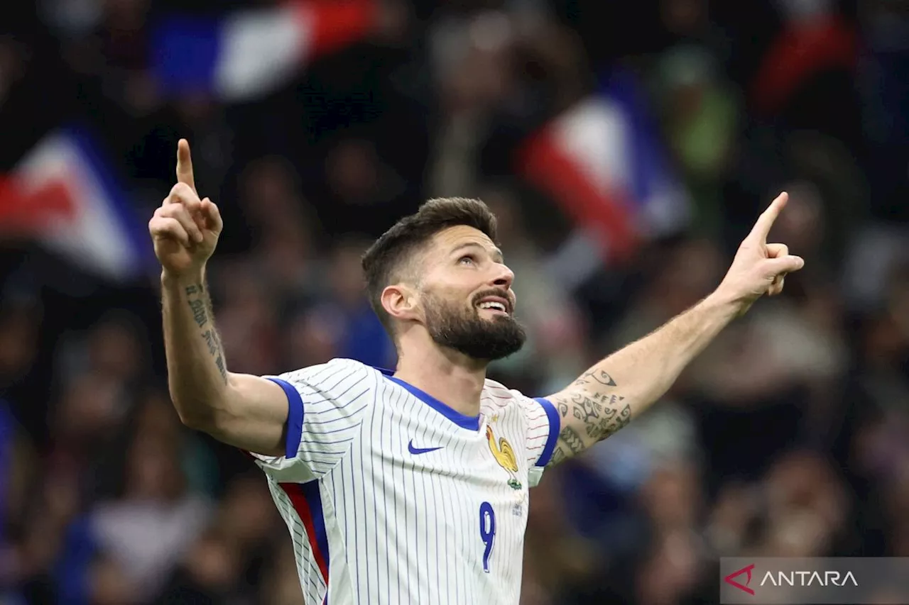 Giroud memutuskan pensiun dari timnas Prancis setelah Euro 2024