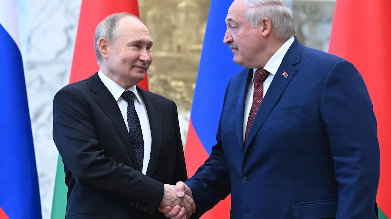 On a visit to his Belarusian ally, Putin questions Zelenskyy's legitimacy as Ukraine's leader