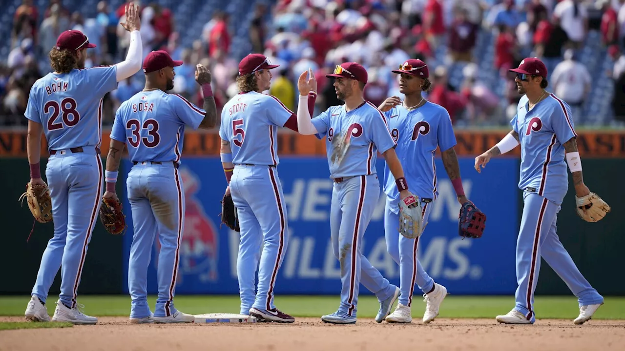 Phillies sweep their seventh series of the season with 5-2 win over Rangers