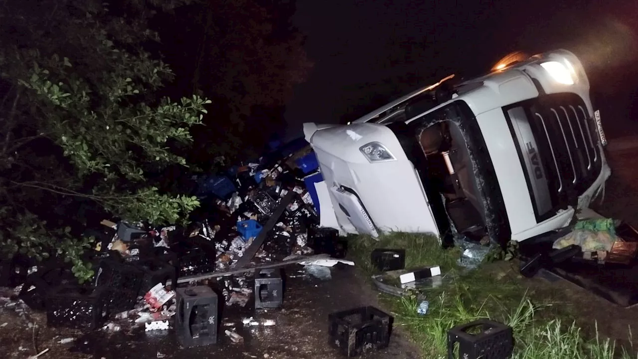 Brandenburg: Bier-Unfall auf der A10! Fahrer hatte 3,09 Promille