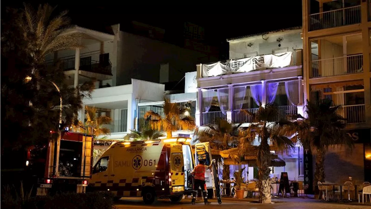 Al menos 4 muertos en derrumbe de un restaurante en Palma de Mallorca, un popular destino turístico de España