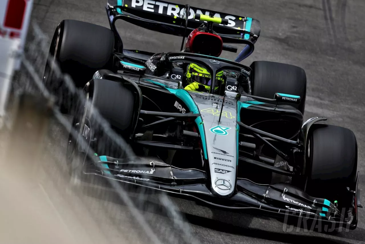 Lewis Hamilton fastest from Oscar Piastri in red-flagged first Monaco GP practice