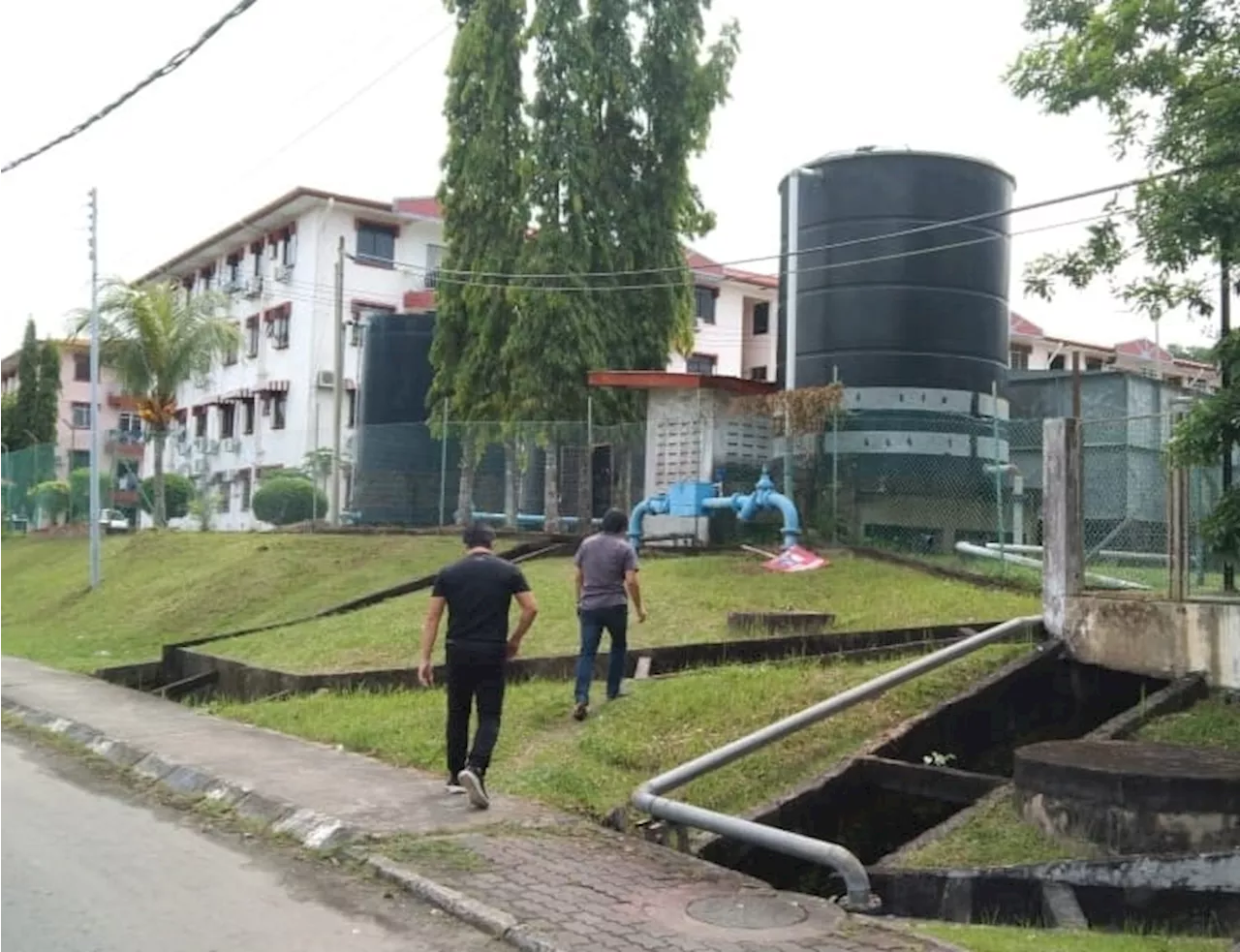 Water Department monitoring water supply in Inanam, Penampang