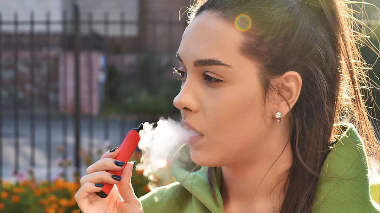 Number of young adults who vape TRIPLES in two years: Shock data show almost a third of 18 to...