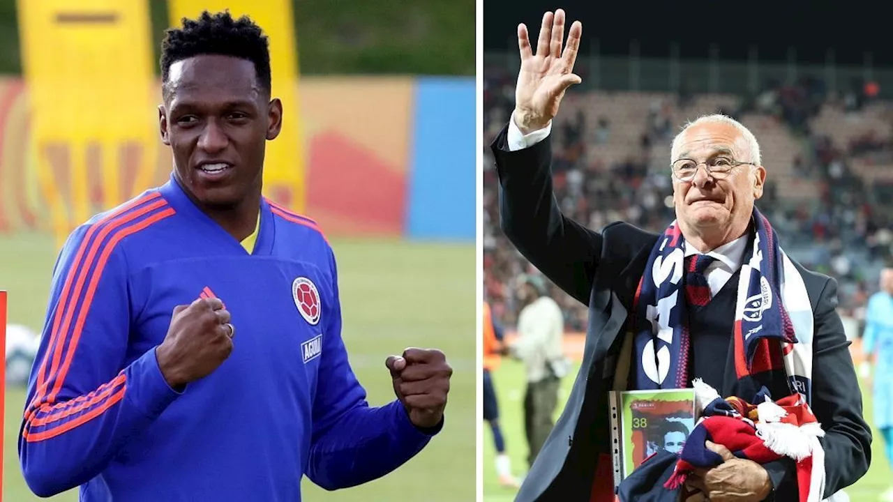 Yerry Mina despide con emoción a Claudio Ranieri, que se retira del fútbol