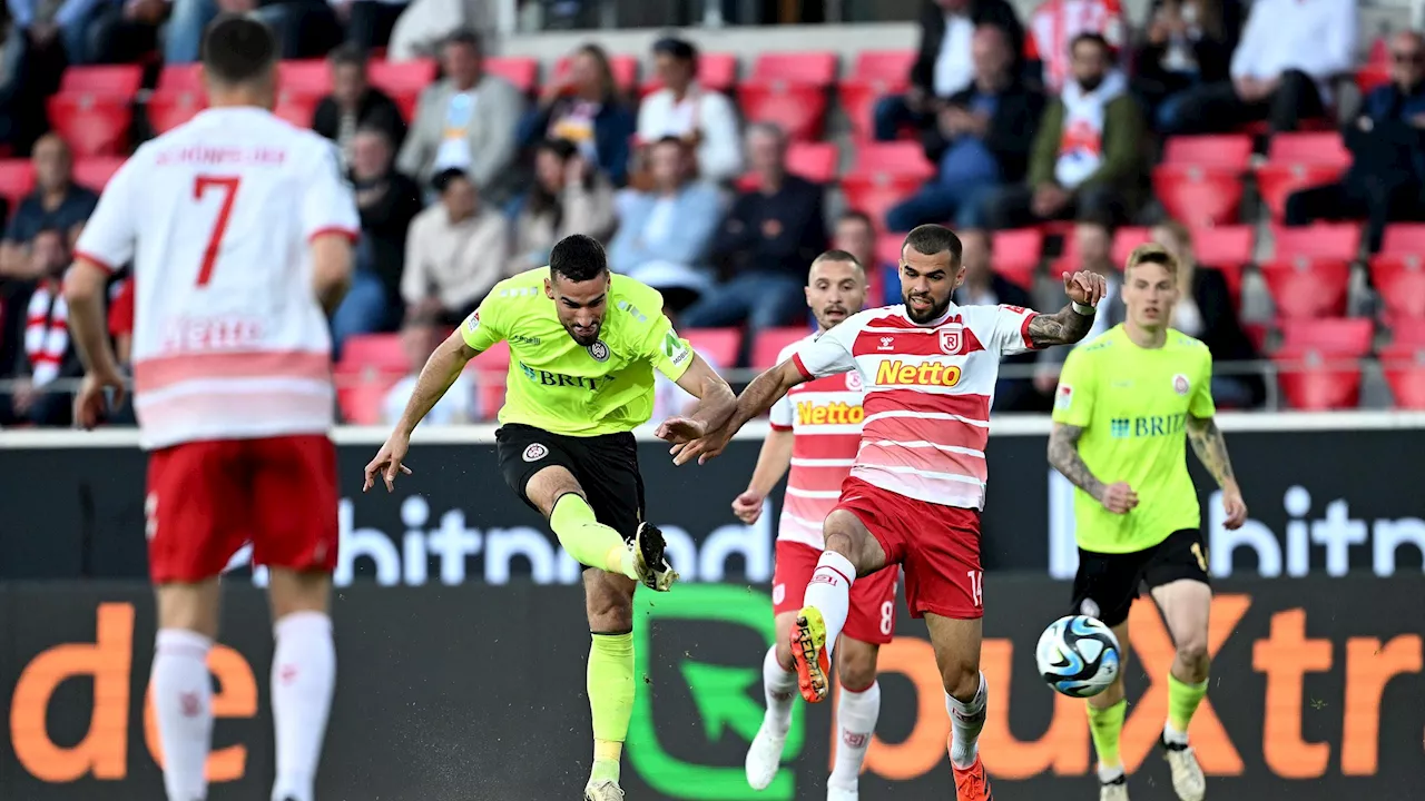 Relegation: SSV Jahn Regensburg rettet im Hinspiel ein Remis gegen den SV Wehen Wiesbaden