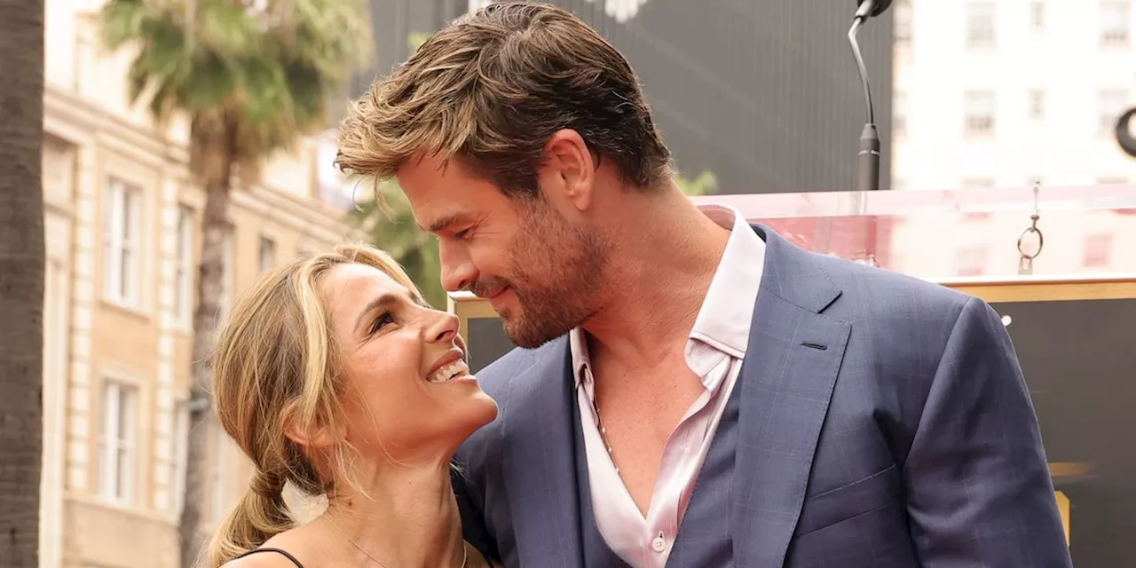 Elsa Pataky and Chris Hemsworth Look So in Love at Actor’s Hollywood Walk of Fame Ceremony