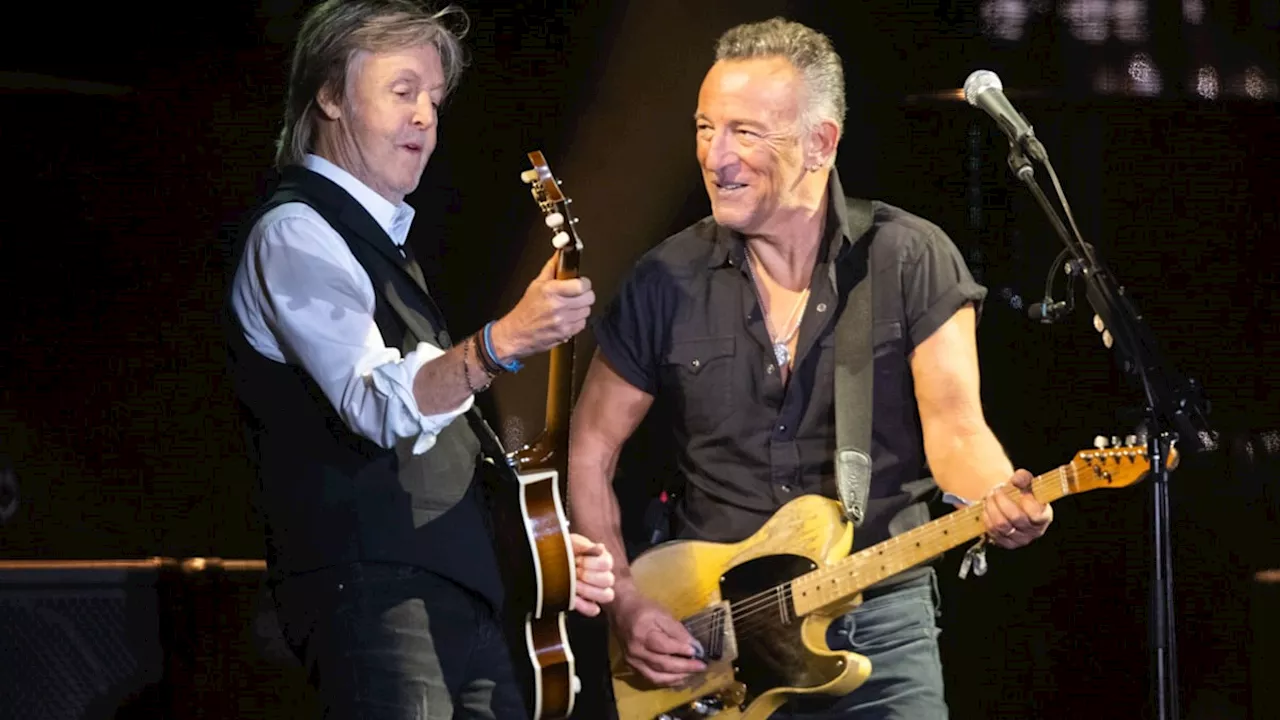 Bruce Springsteen gets roasted by Sir Paul McCartney as he's honored at Ivor Novello Awards