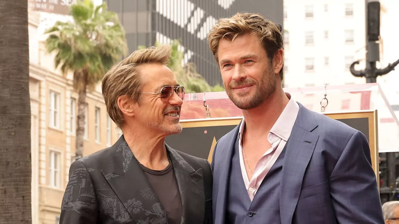 Robert Downey Jr. leads stars at Chris Hemsworth's Walk of Fame ceremony for Avengers roast