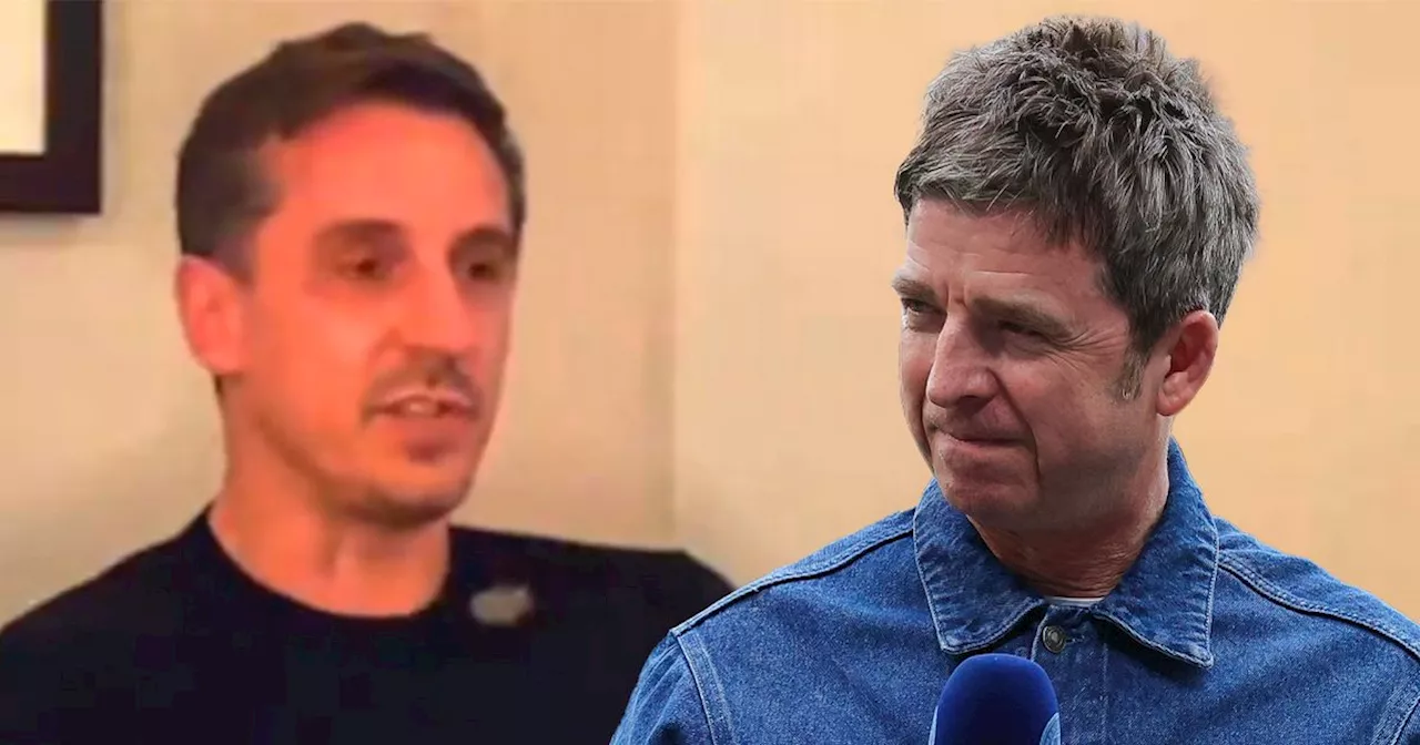 Gary Neville taunts Noel Gallagher ahead of Man Utd vs Man City in FA Cup final