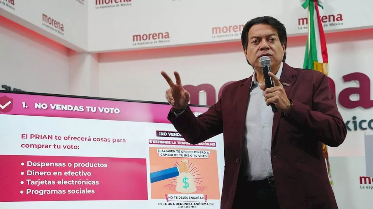 Mario Delgado presenta plataforma de morena para la denuncia de delitos electorales