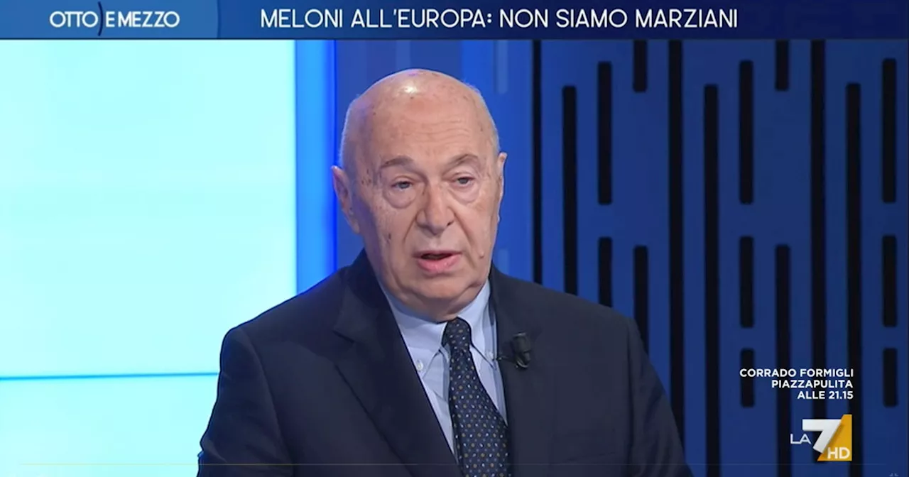 Otto e Mezzo, Mieli sconvolge Santoro: &#034;Berlusconi lo ha fatto&#034;