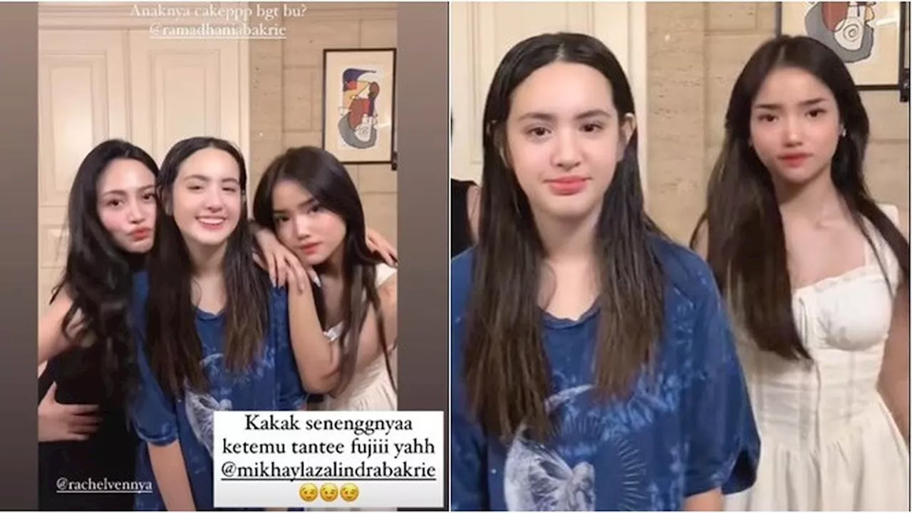 6 Potret Mikhayla Senang Bertemu Fuji, Ngefans hingga Bisa TikTokan Bareng