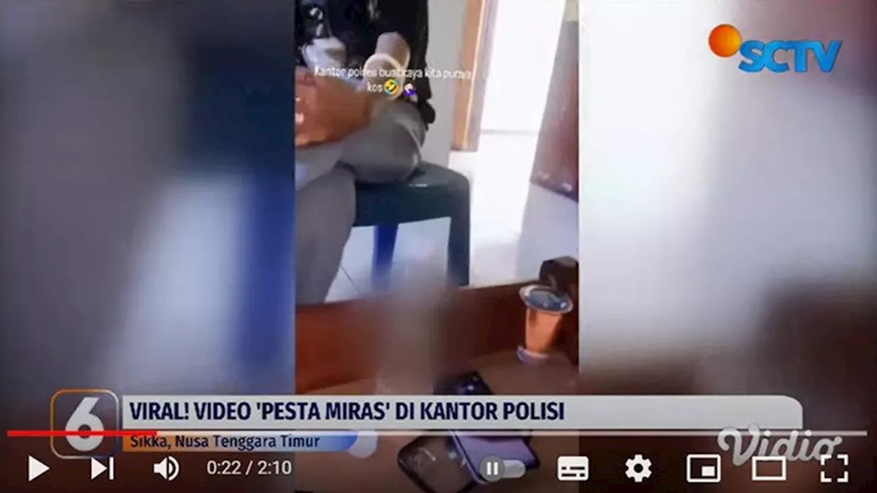 Viral Video 4 Wanita Diduga Tenggak Miras di Polres Sikka, Ini Kata Kapolres