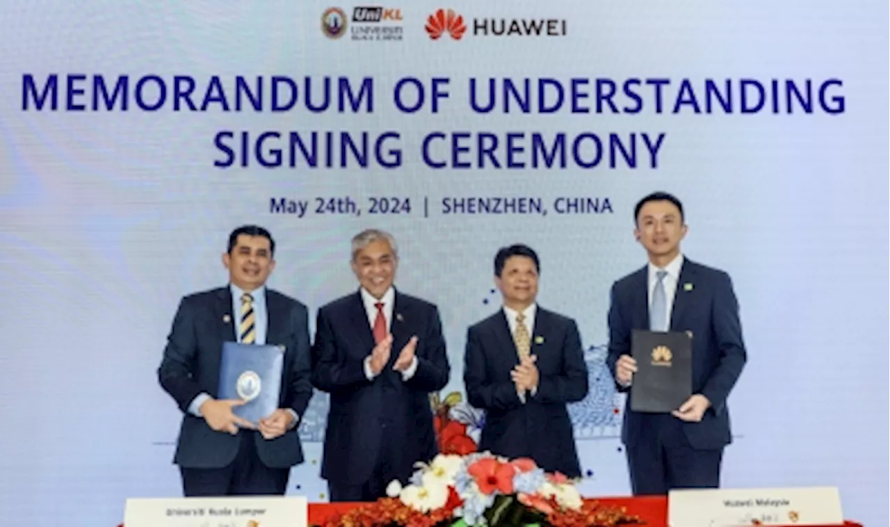 DPM Zahid: More efficient disaster management system via MoU signed between UniKL, Huawei