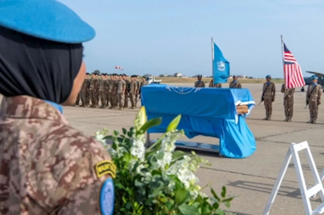 Unifil ceremony honours fallen Malaysian Sergeant Faridah Abd Rahman