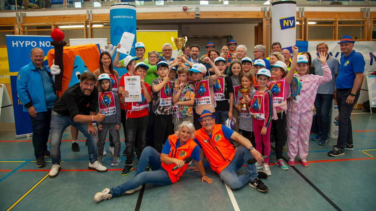 Volksschule Kirchstetten siegt bei Safety-Tour in Lilienfeld