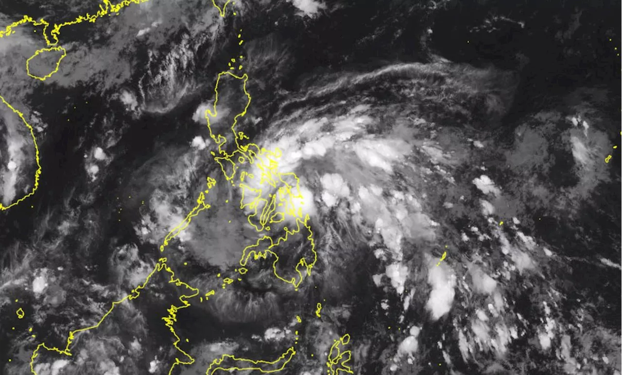 Tropical Depression Aghon moves toward Leyte Gulf